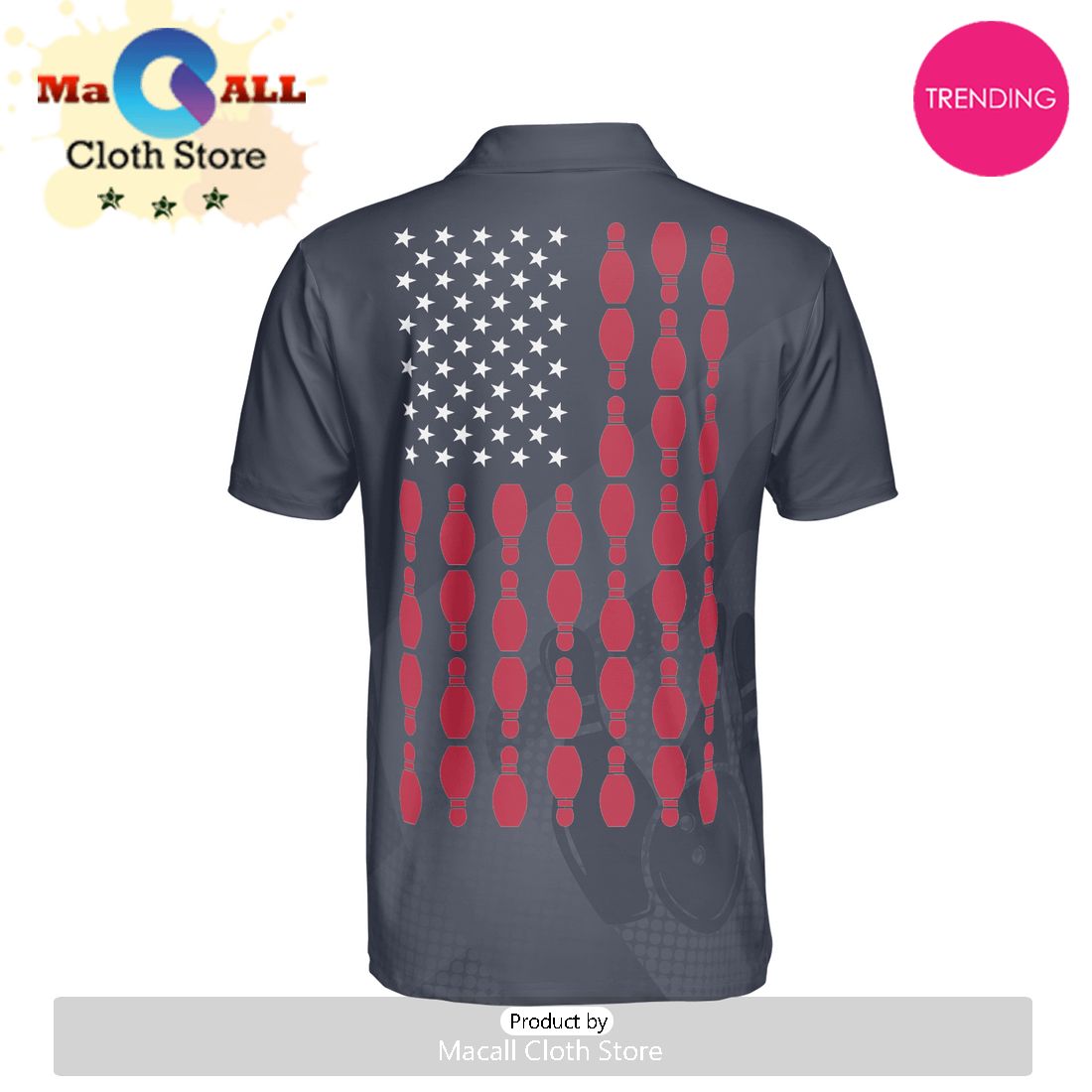 Bowling American Polo Shirt For Men