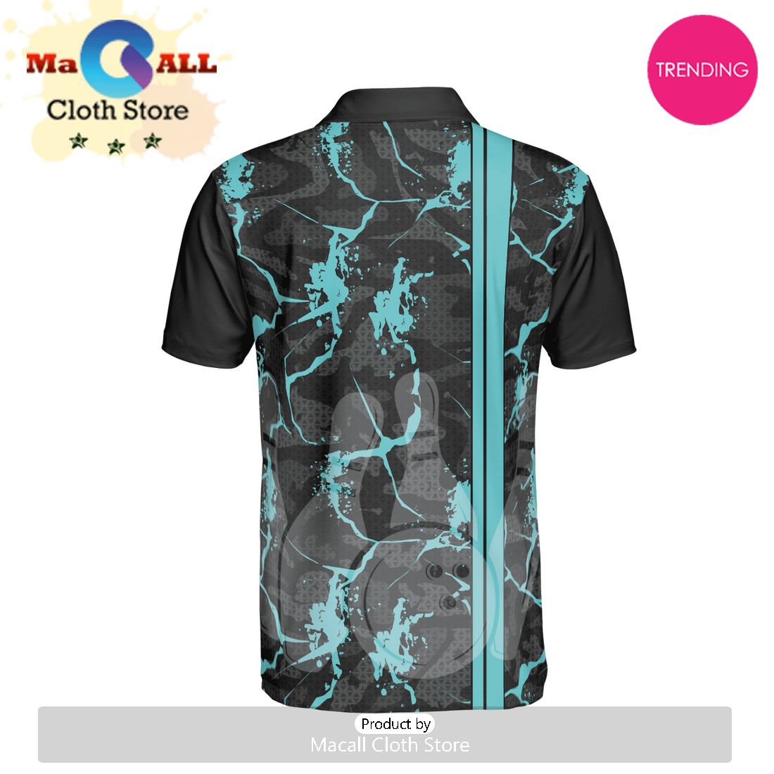 Bowling Electric Polo Shirt For Men