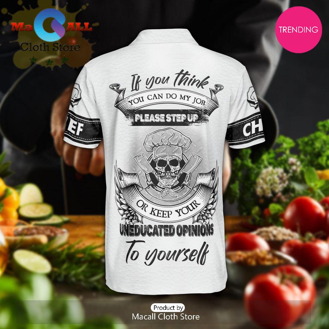 Chef Keep Your Opinon Polo Shirt For Men