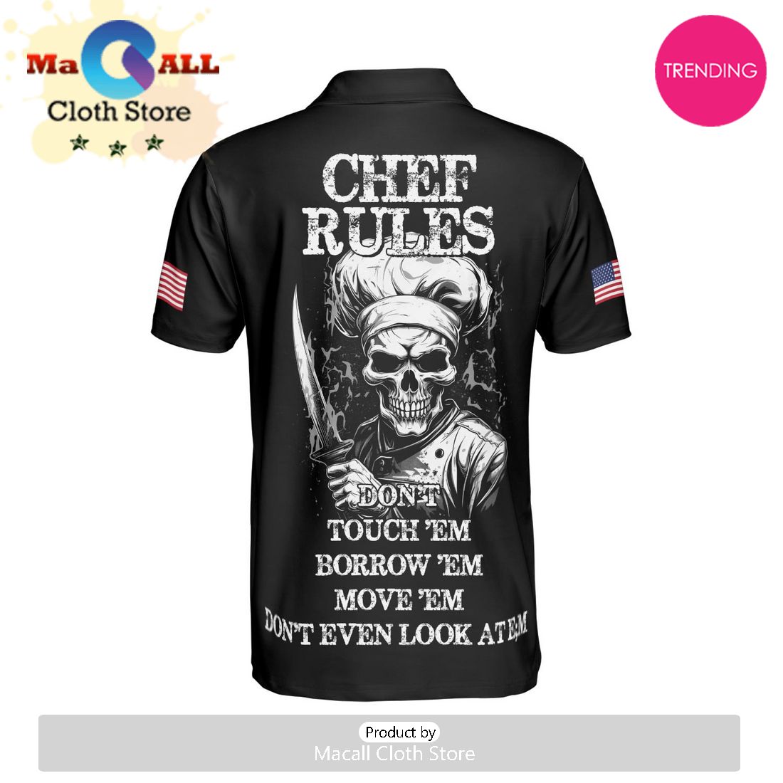 Chef Rules Polo Shirt For Men