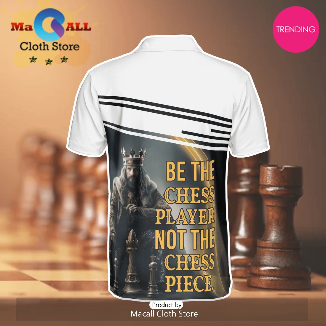 Chess Be The Player Polo Shirt For Men