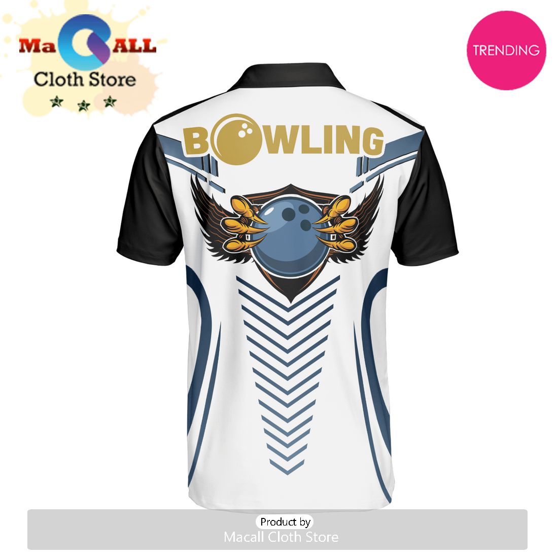 Eagle Bowling Polo Shirt For Men