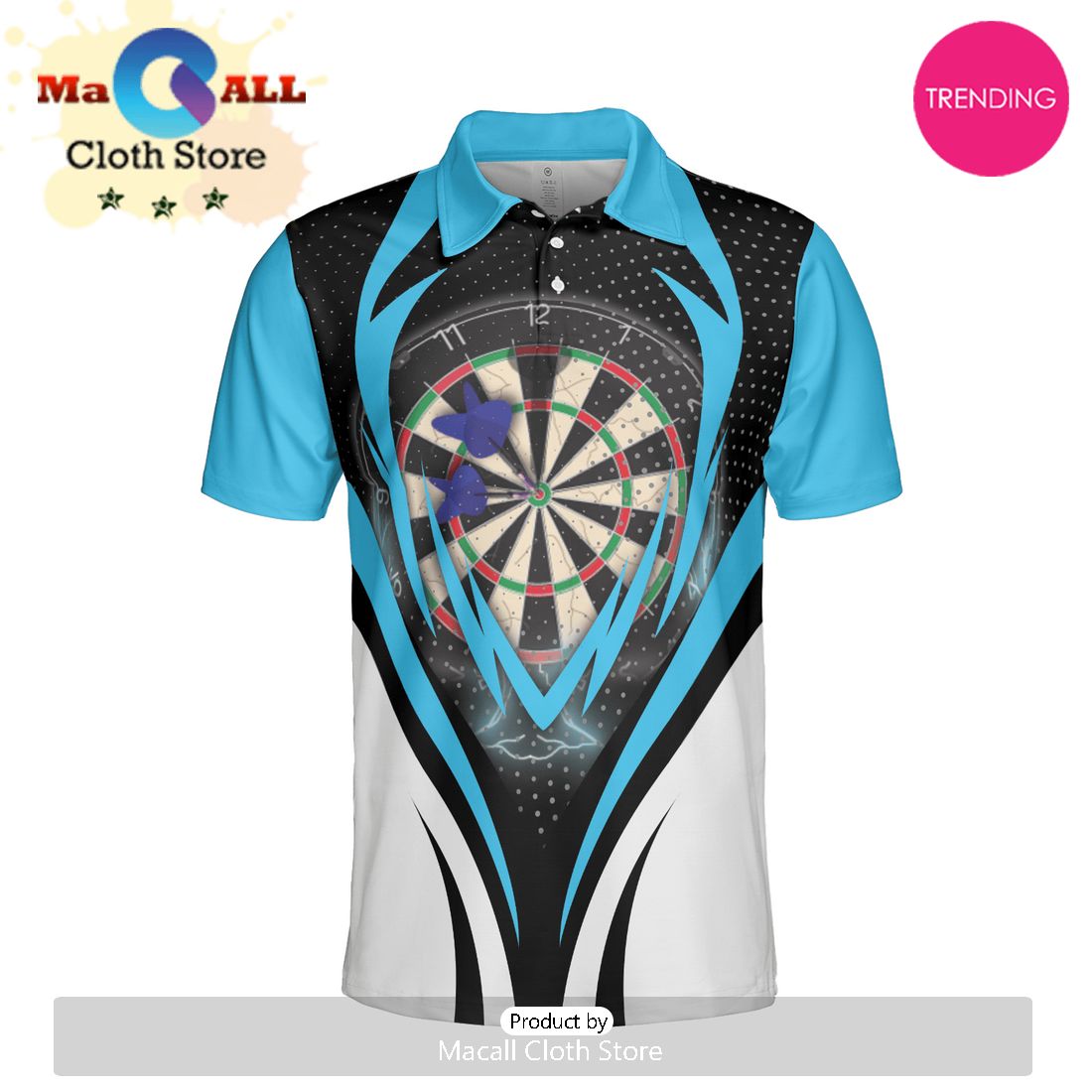 Inspirational Darts Polo Shirt For Men