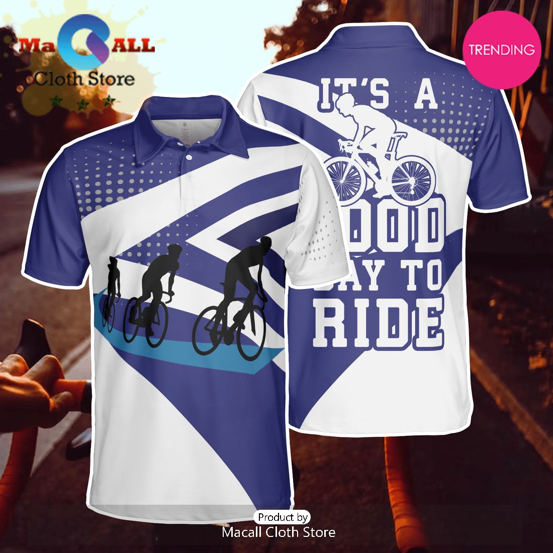 It’s A Good Day To Ride Cycling Polo Shirt For Men