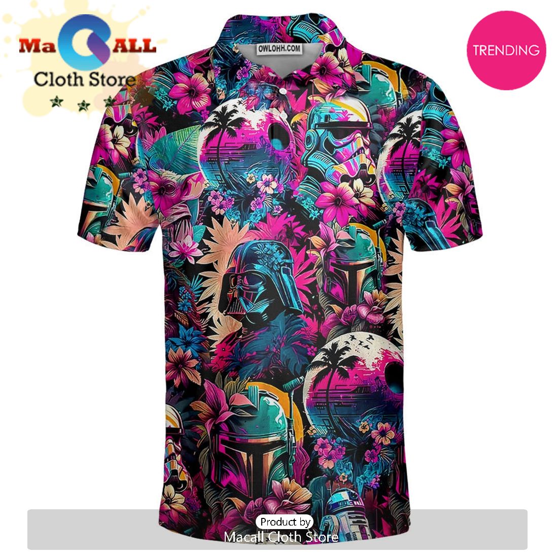 Special Star Wars Synthwave 02 Polo Shirt