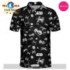 Star Wars Pattern Black and White Gift For Fans Polo Shirt