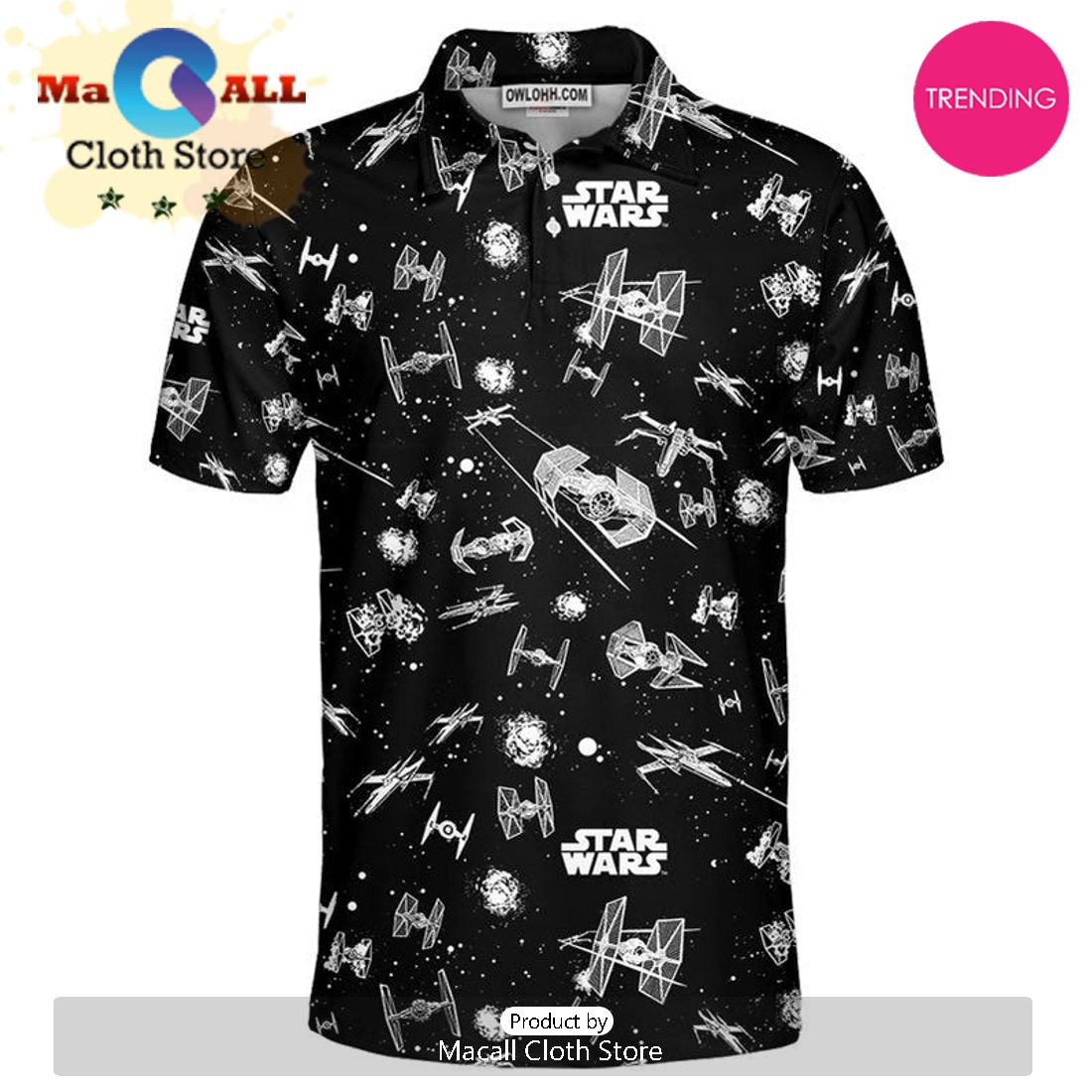 Star Wars Pattern Gift For Fans Polo Shirt