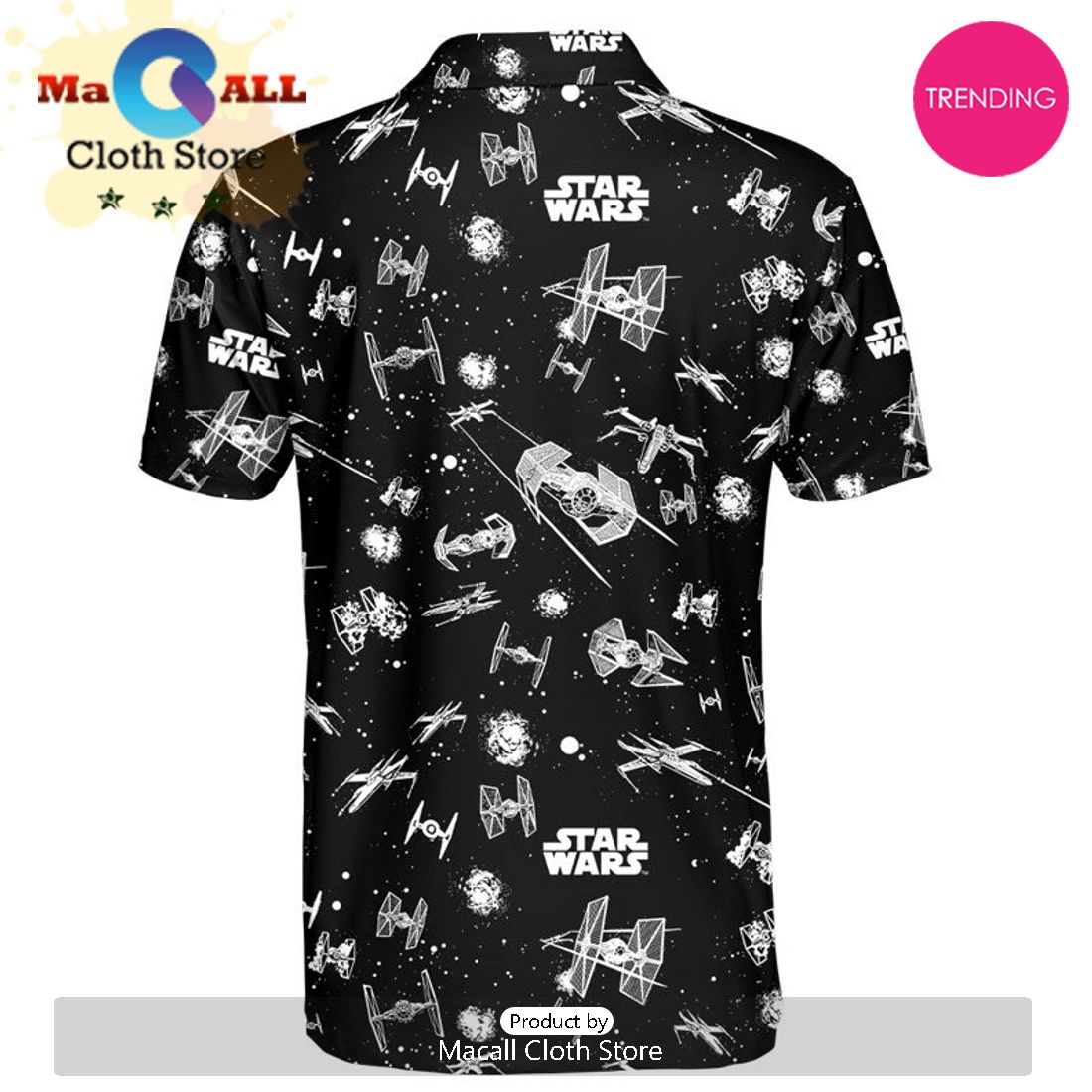 Star Wars Pattern Gift For Fans Polo Shirt