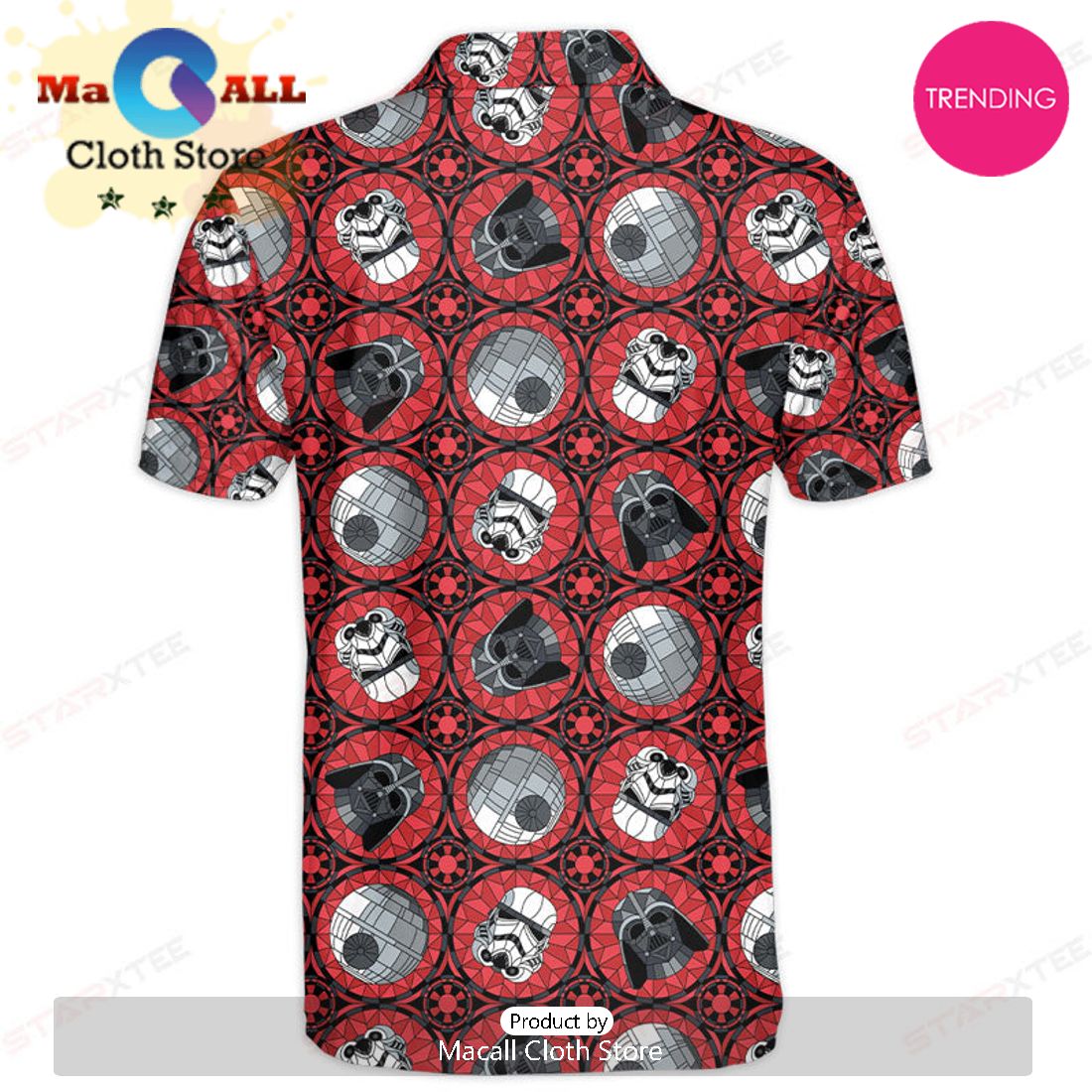 Star Wars Red Pattern Gift For Fans Polo Shirt