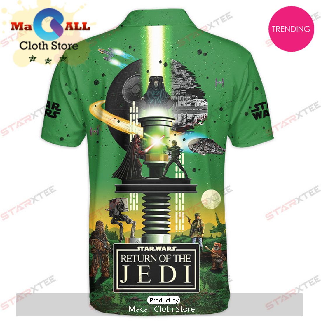 Star Wars Return Of The Jedi Green Gift For Fans Polo Shirt