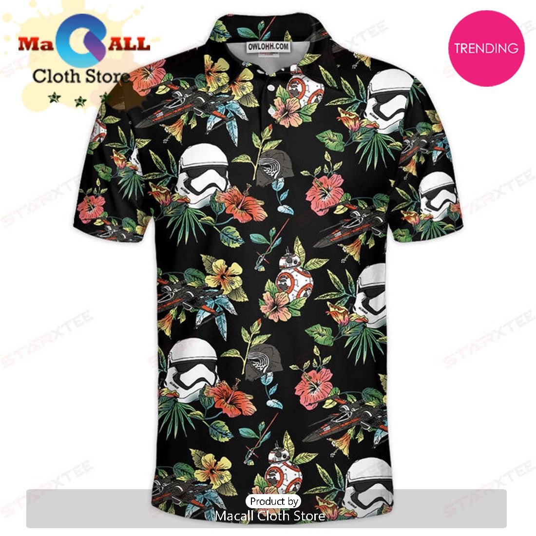 Star Wars Space Flower Gift For Fans Polo Shirt