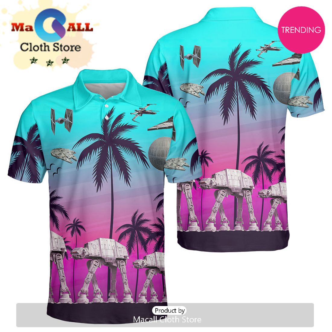 Star Wars Summer Beaches Polo Shirt