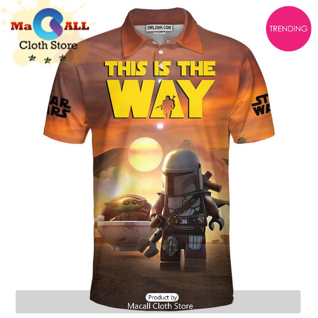 Star Wars This is The Way Father’s Day Gift For Fans Polo Shirt