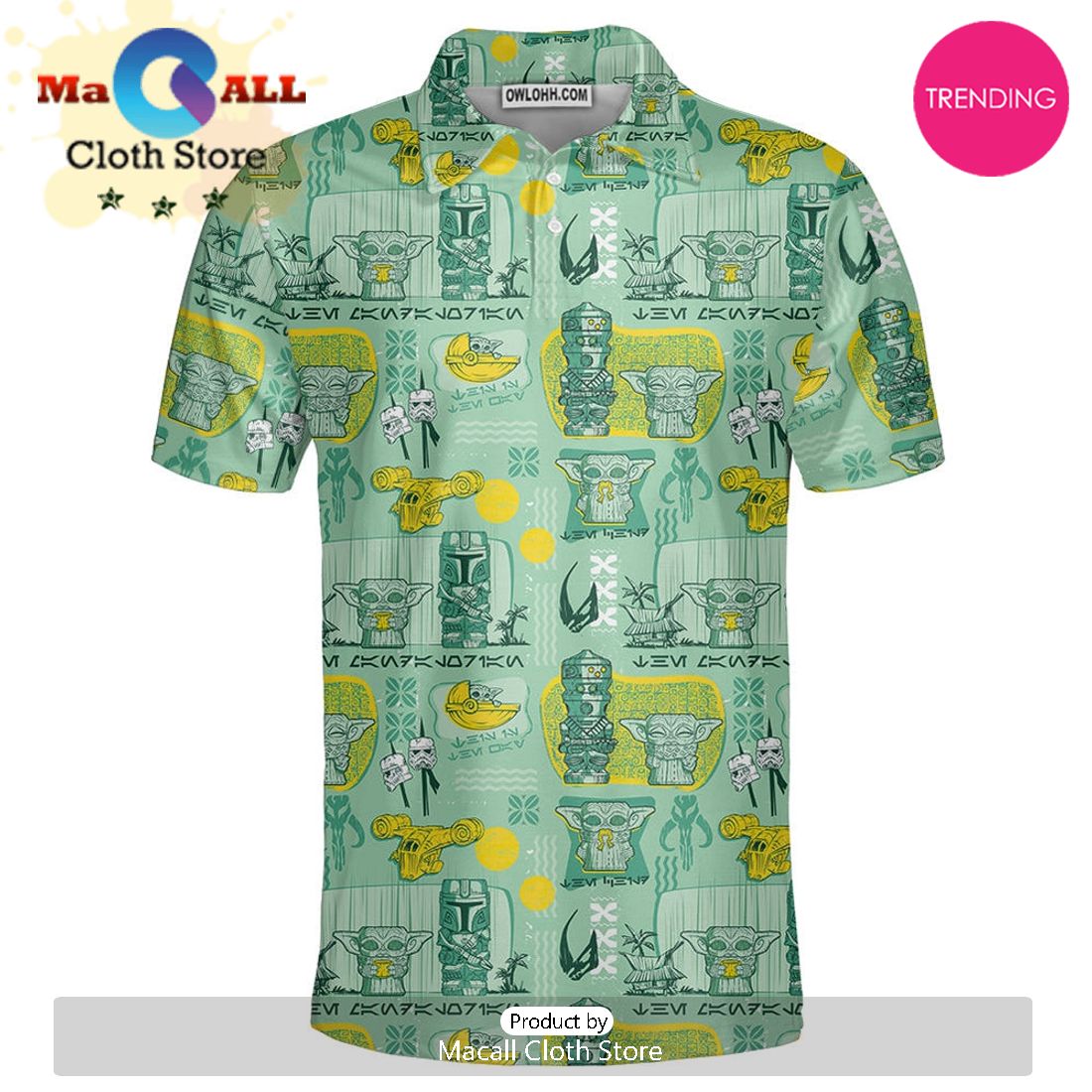 Star Wars Tiki Tropical Polo Shirt