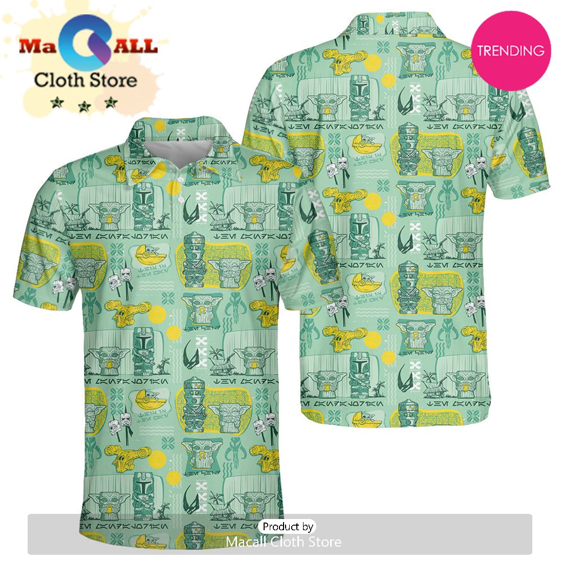 Star Wars Tiki Tropical Polo Shirt