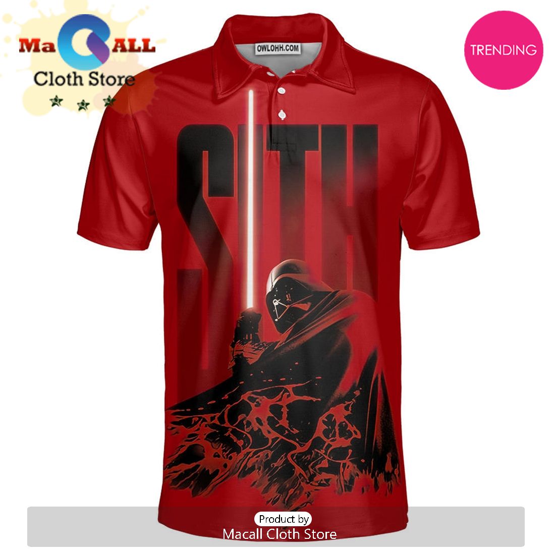 Starwars Darth Vader Sith Polo Shirt