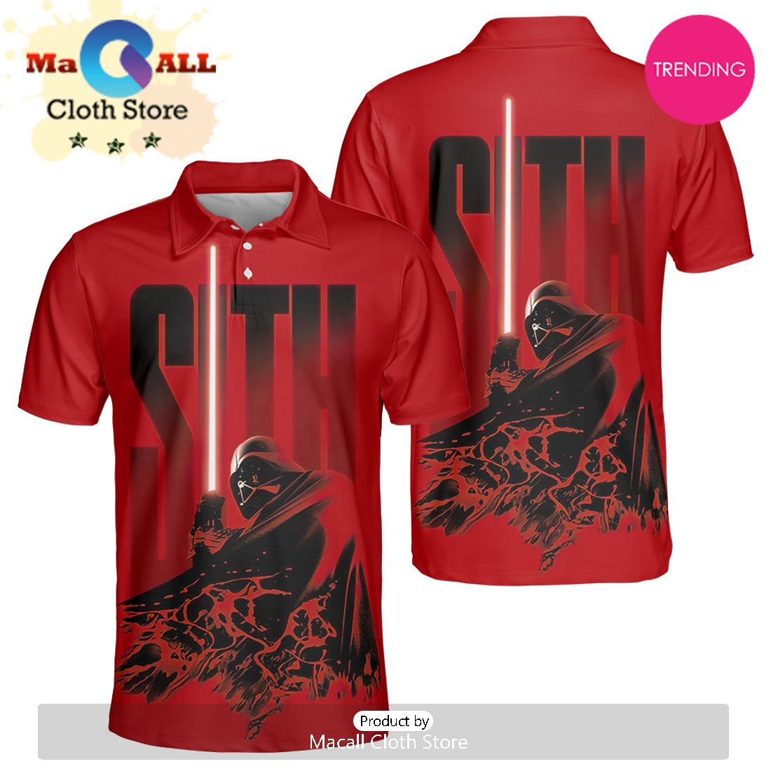 Starwars Darth Vader Sith Polo Shirt