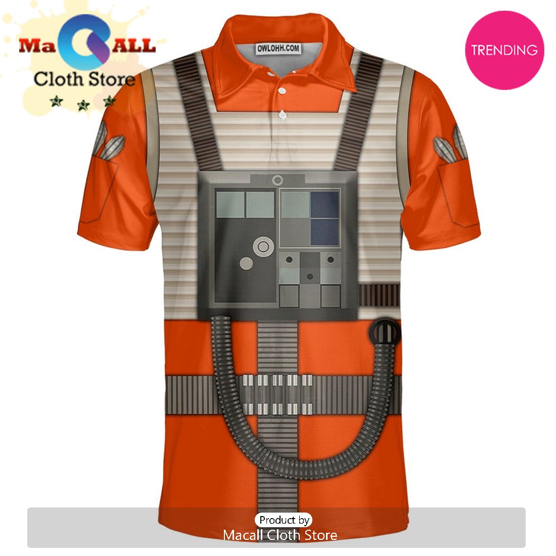 SW Rebel Pilot Cosplay Polo Shirt