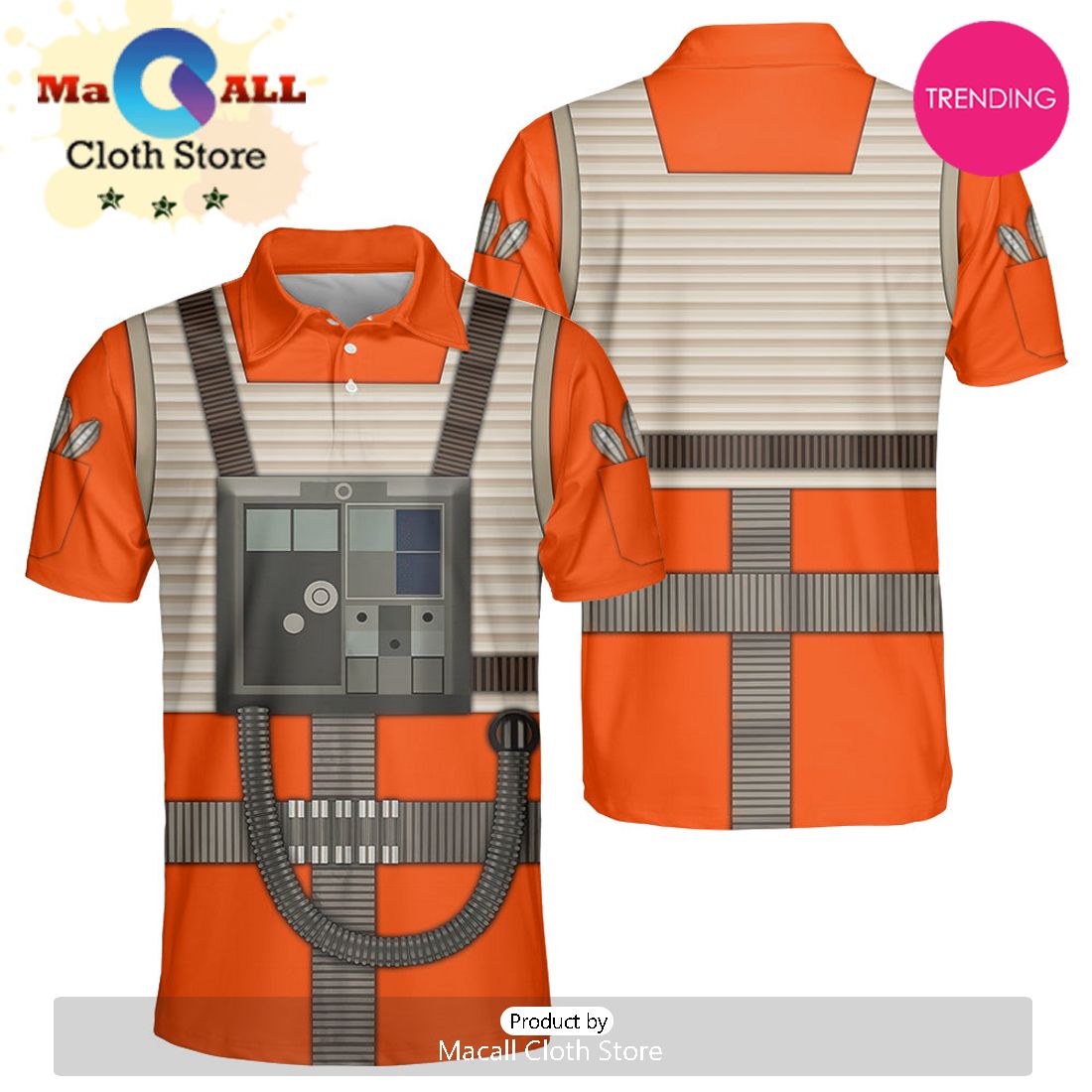 SW Rebel Pilot Cosplay Polo Shirt