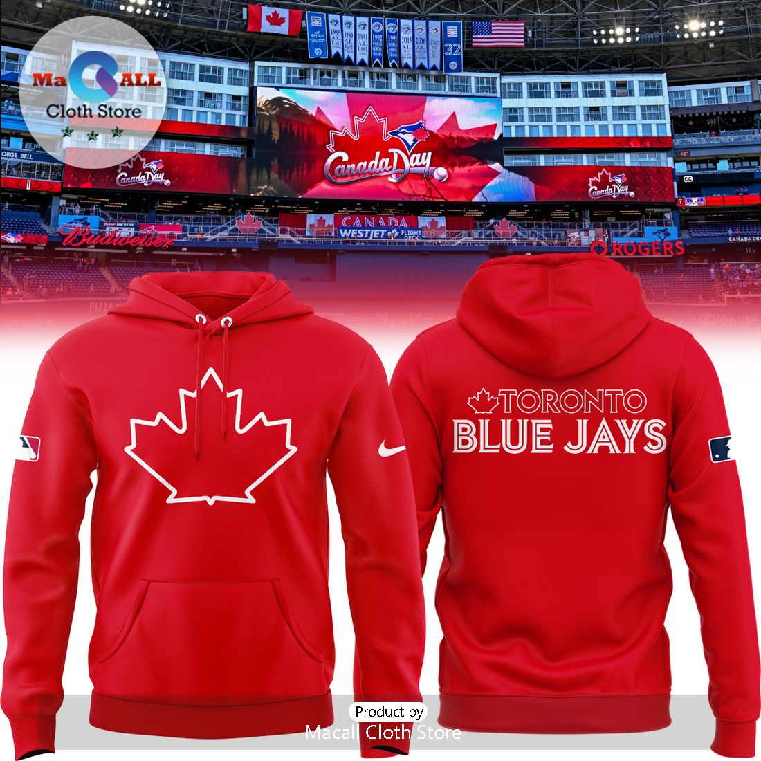 2024 Canada Day Toronto Blue Jays MLB Hoodie And Pants