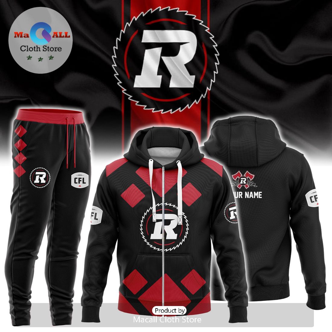 2024 Ottawa Redblacks CFL Indigenous Merch Hoodie And Pants