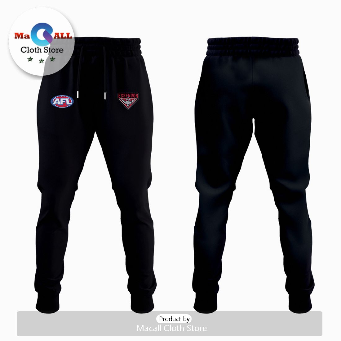 AFL Essendon Football Club Black Combo Hoodie And Pants
