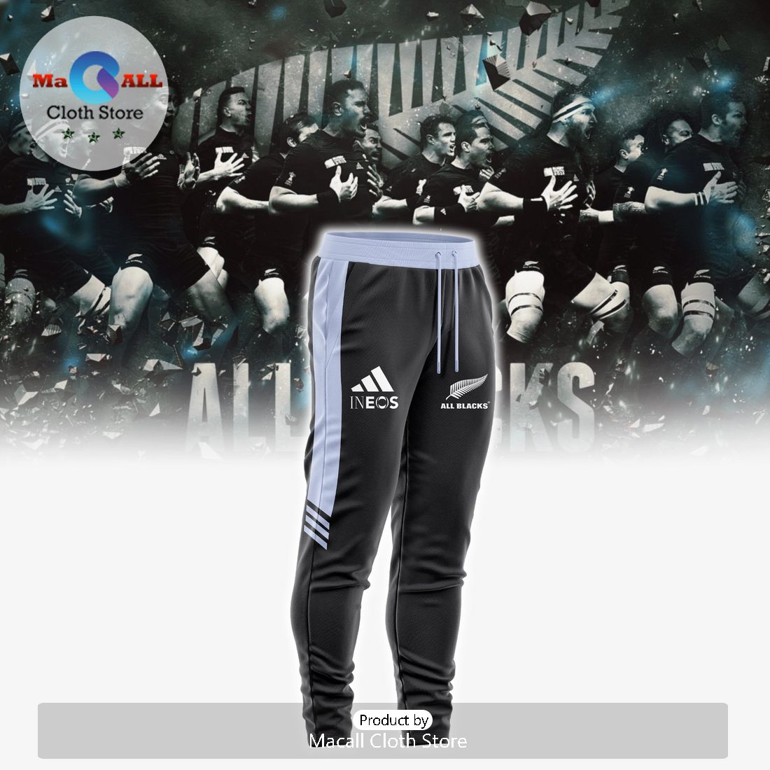 All Blacks Rugby Union Home Printed Jersey Hoodie And Pants