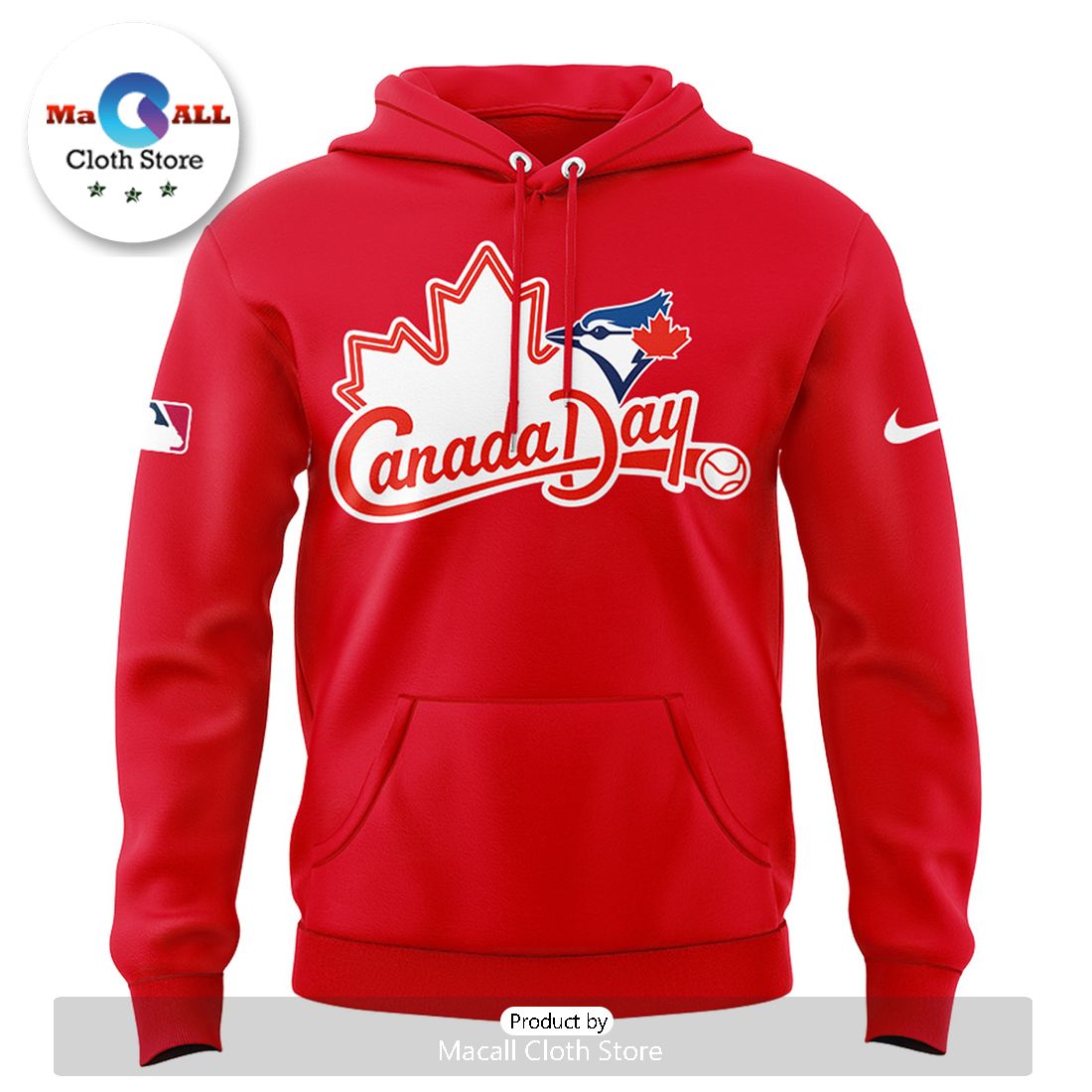 Canada Day Toronto Blue Jays MLB Red Hoodie And Pants