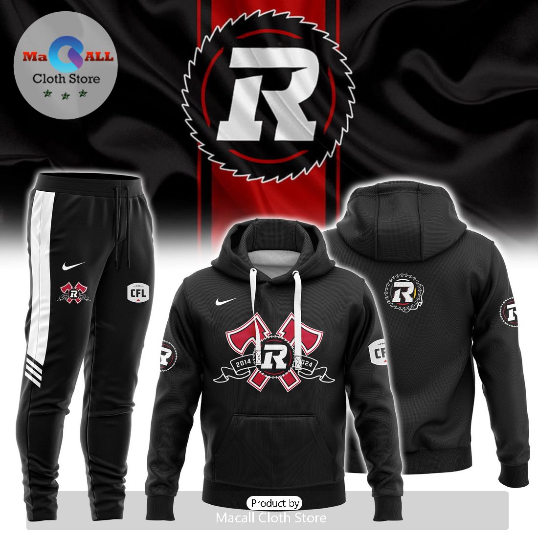 CFL Ottawa Redblacks 2024 Indigenous Merch Hoodie And Pants