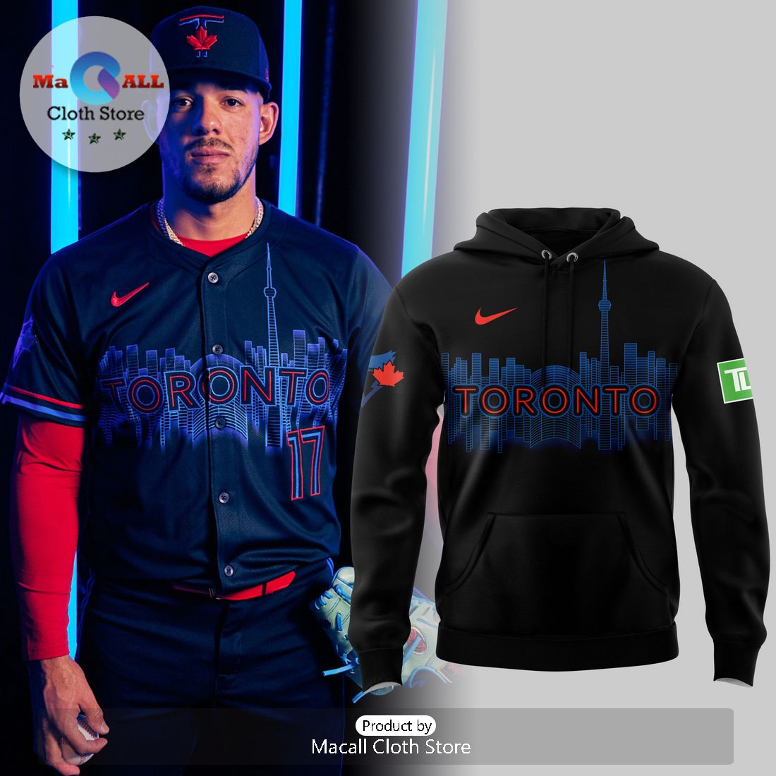 MLB City Connect Toronto Blue Jays Black Hoodie And Pants