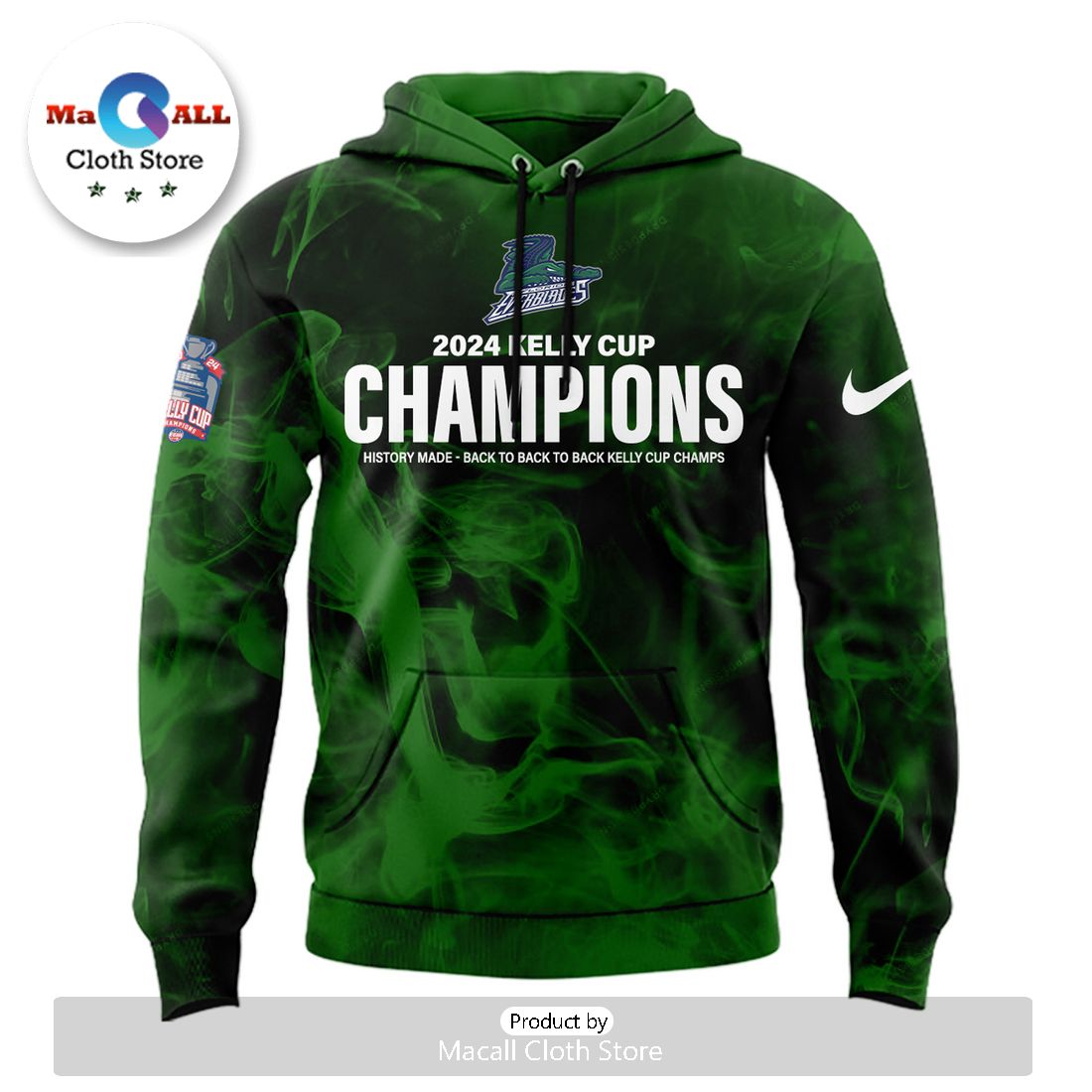 Special Florida Everblades Champions Green Hoodie And Pants