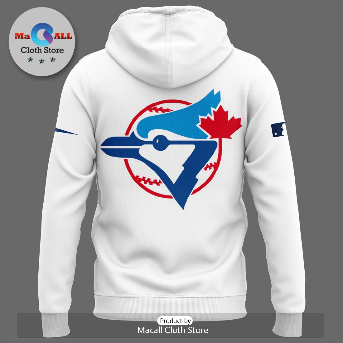Toronto Blue Jays Baseball MLB White Hoodie And Pants