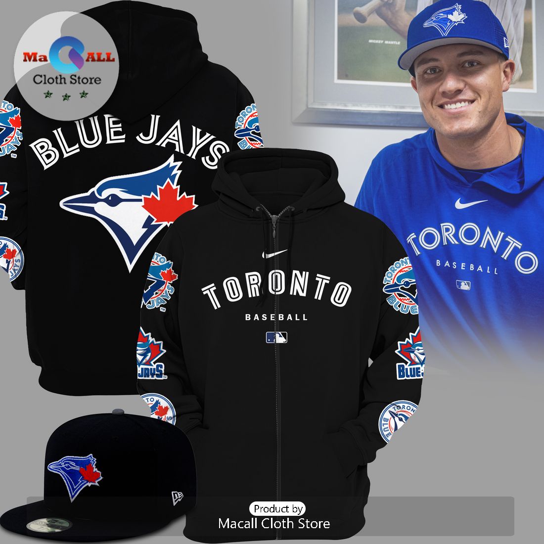 Toronto Blue Jays Cam Eden Baseball MLB Black Hoodie And Pants