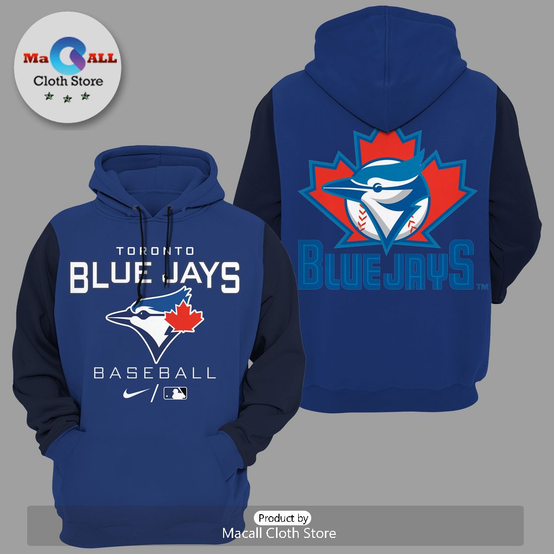 Toronto Blue Jays MLB Baseball Navy Hoodie And Pants
