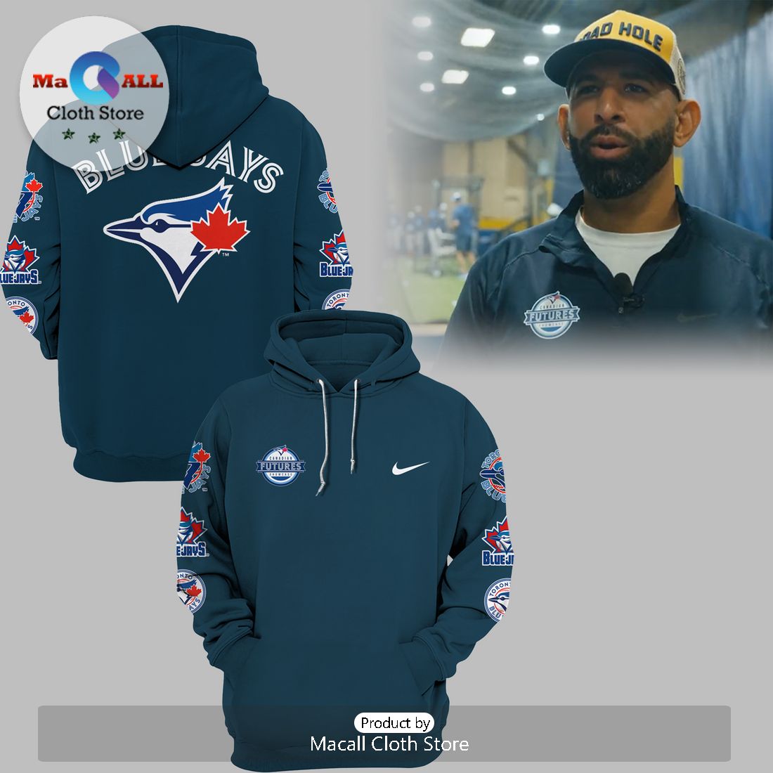 Toronto Blue Jays MLB Jose Bautista Hoodie And Pants