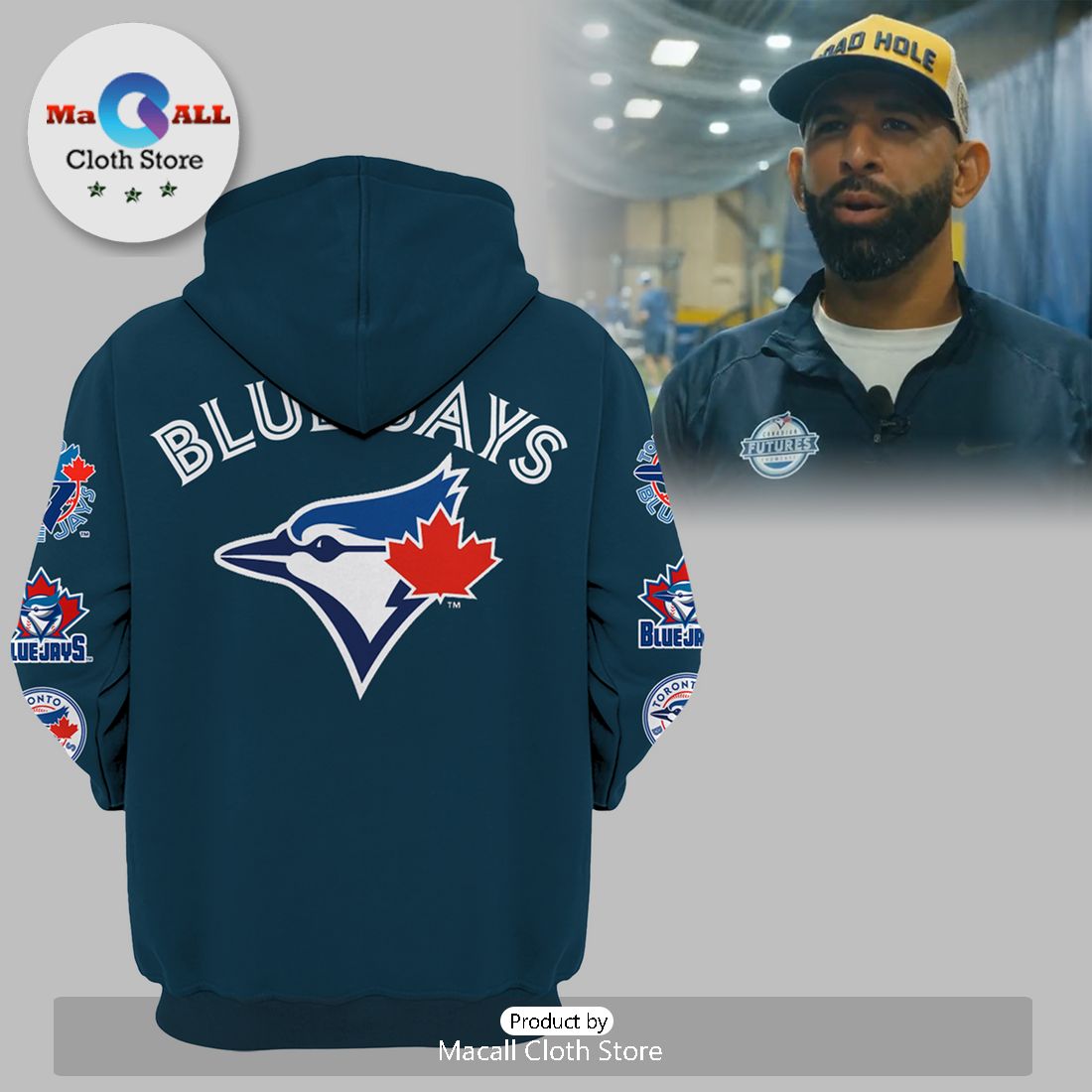 Toronto Blue Jays MLB Jose Bautista Hoodie And Pants