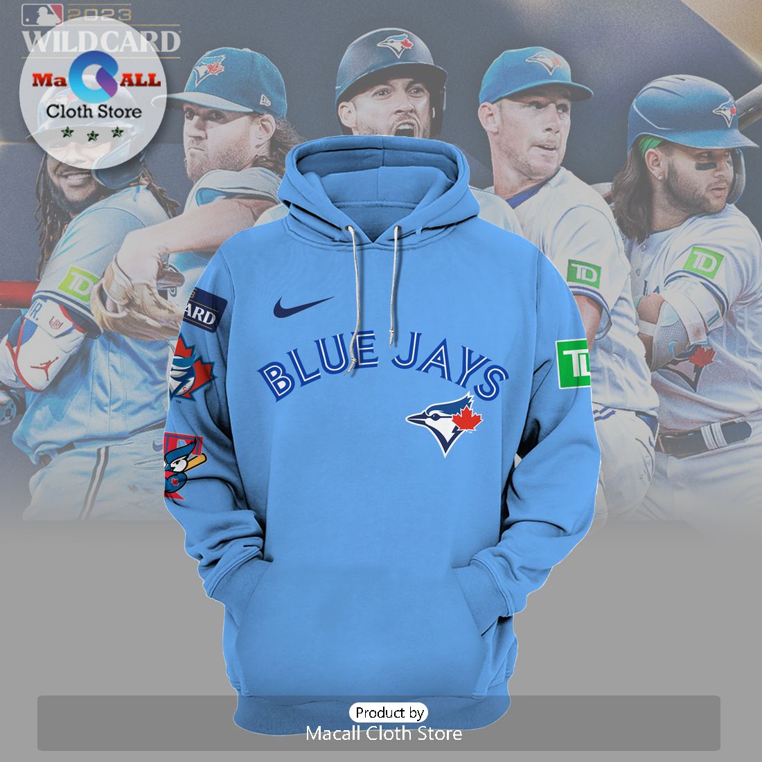 Toronto Blue Jays MLB Wildcard Blue Hoodie And Pants