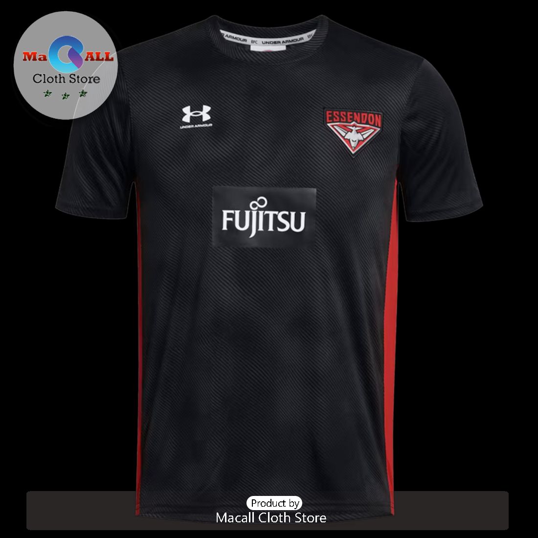 2024 AFL Essendon Football Club Black 3D Hoodie