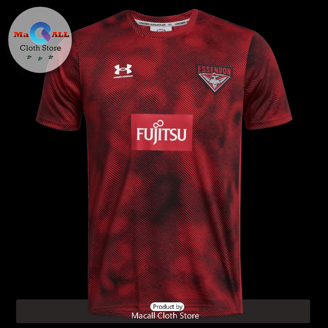 2024 AFL Essendon Football Club Red 3D Hoodie