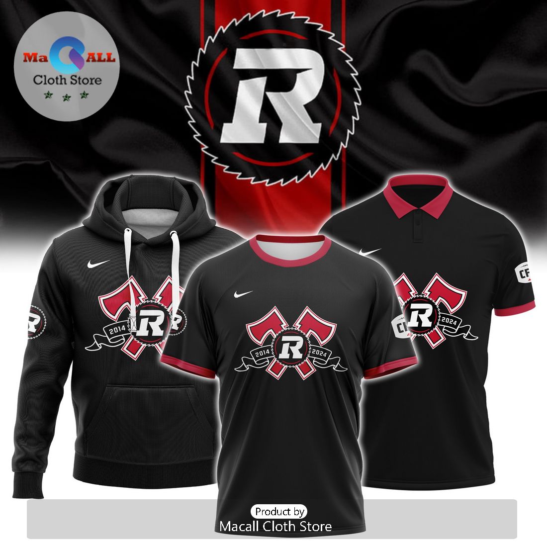 CFL 2024 Ottawa Redblacks Indigenous Merch Hoodie 3D