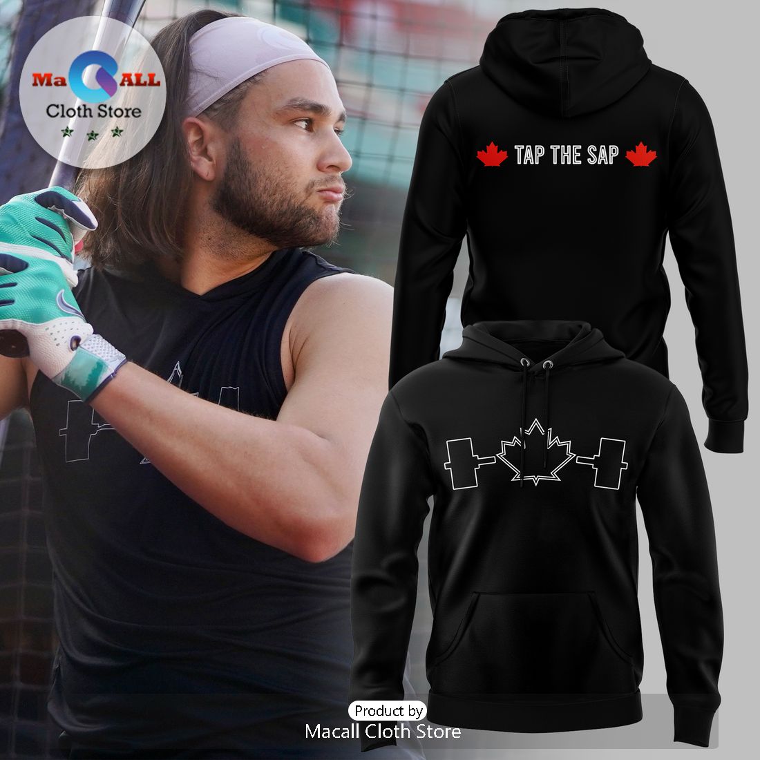 MLB City Connect Toronto Blue Jays Black Hoodie 3D