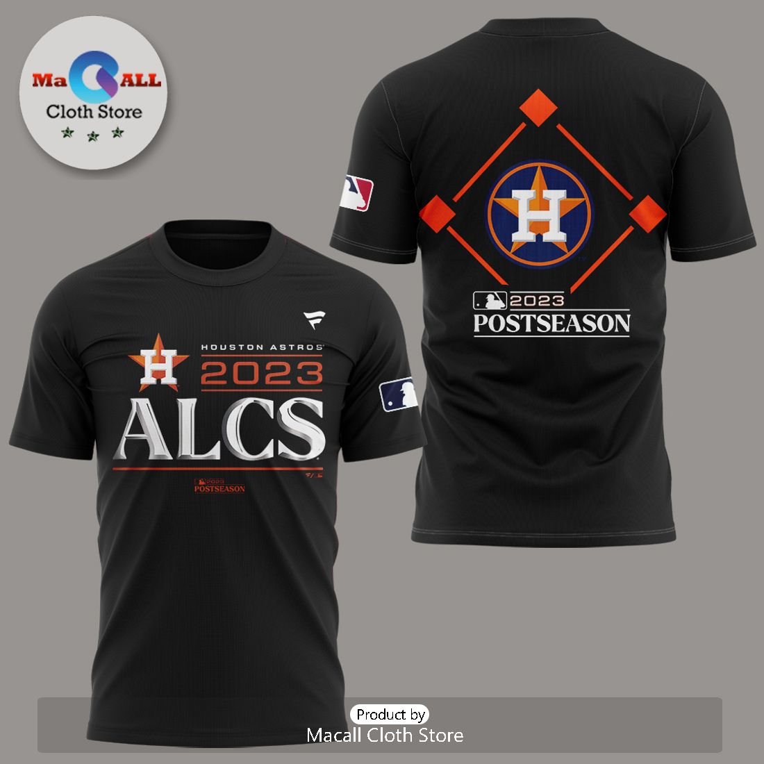 MLB Houston Astros 2023 ALCS Black 3D Hoodie