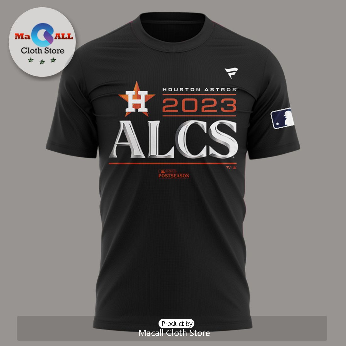 MLB Houston Astros 2023 ALCS Black 3D Hoodie