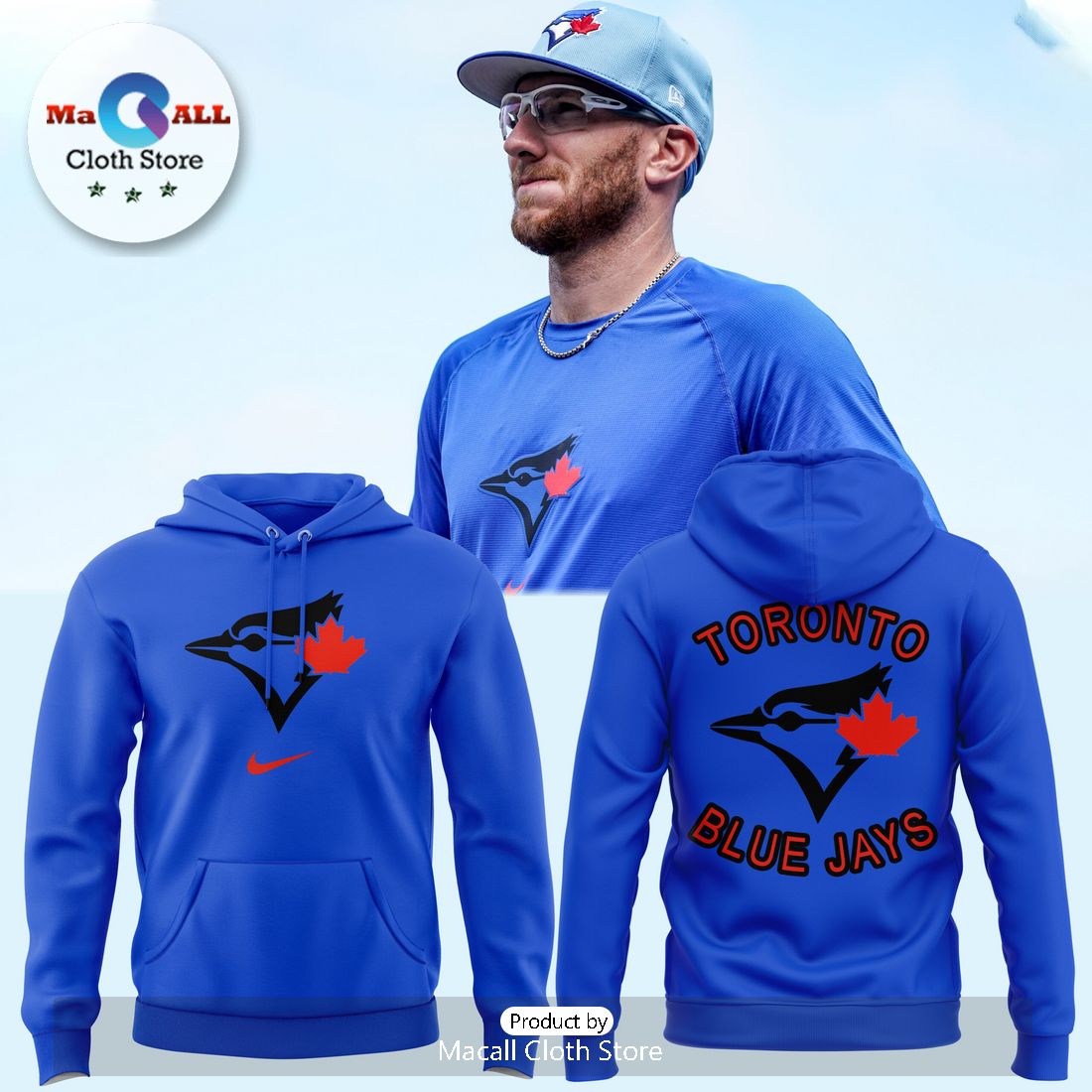 MLB Toronto Blue Jays American League Navy Hoodie 3D MLB Toronto Blue Jays American League Navy Hoodie 3D