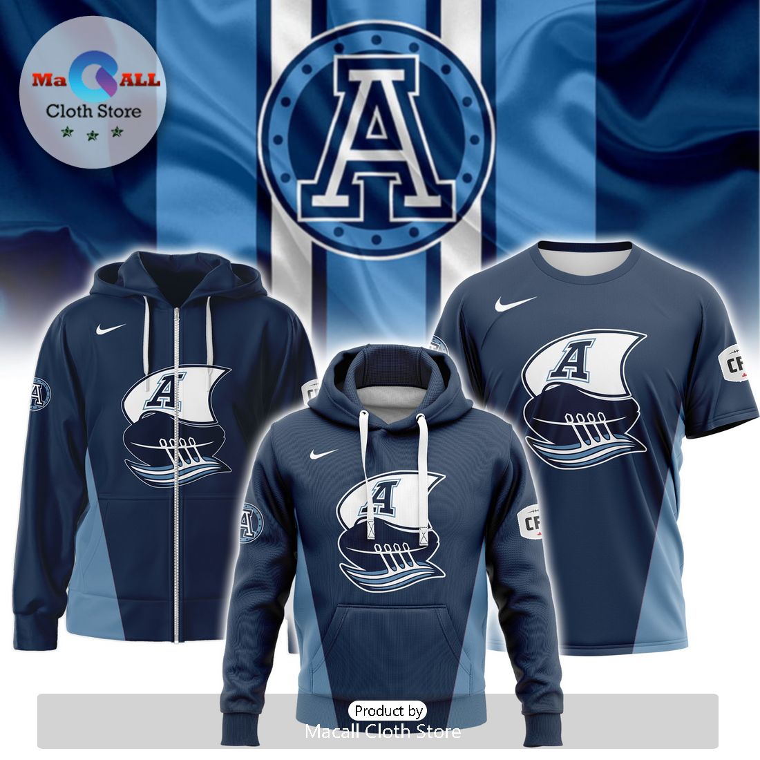 Team Toronto Argonauts 2024 Indigenous Merch Hoodie 3D