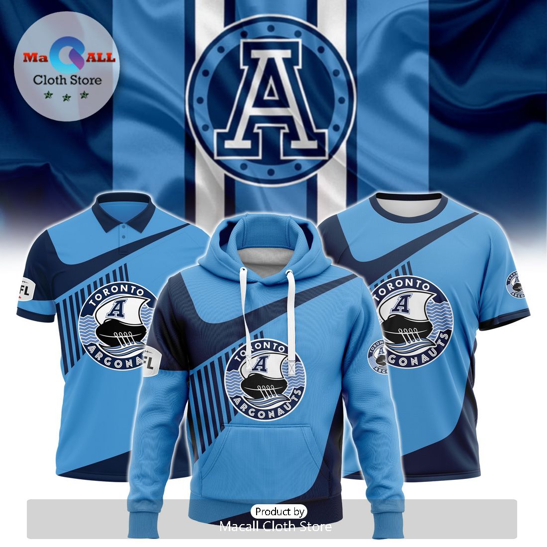 Toronto Argonauts CFL Indigenous Merch Hoodie 3D
