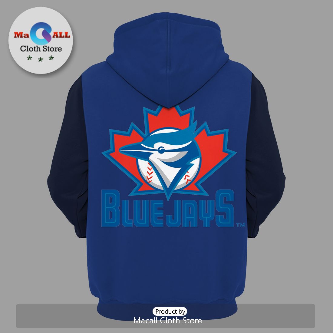 Toronto Blue Jays MLB Baseball Navy Hoodie 3D