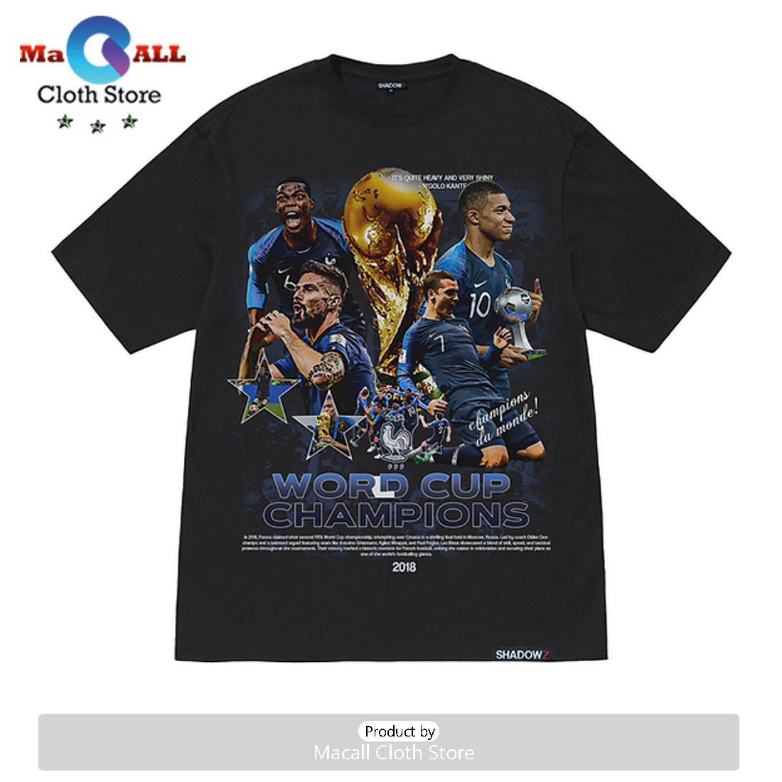 France World Cup Champions Graphic Tee
