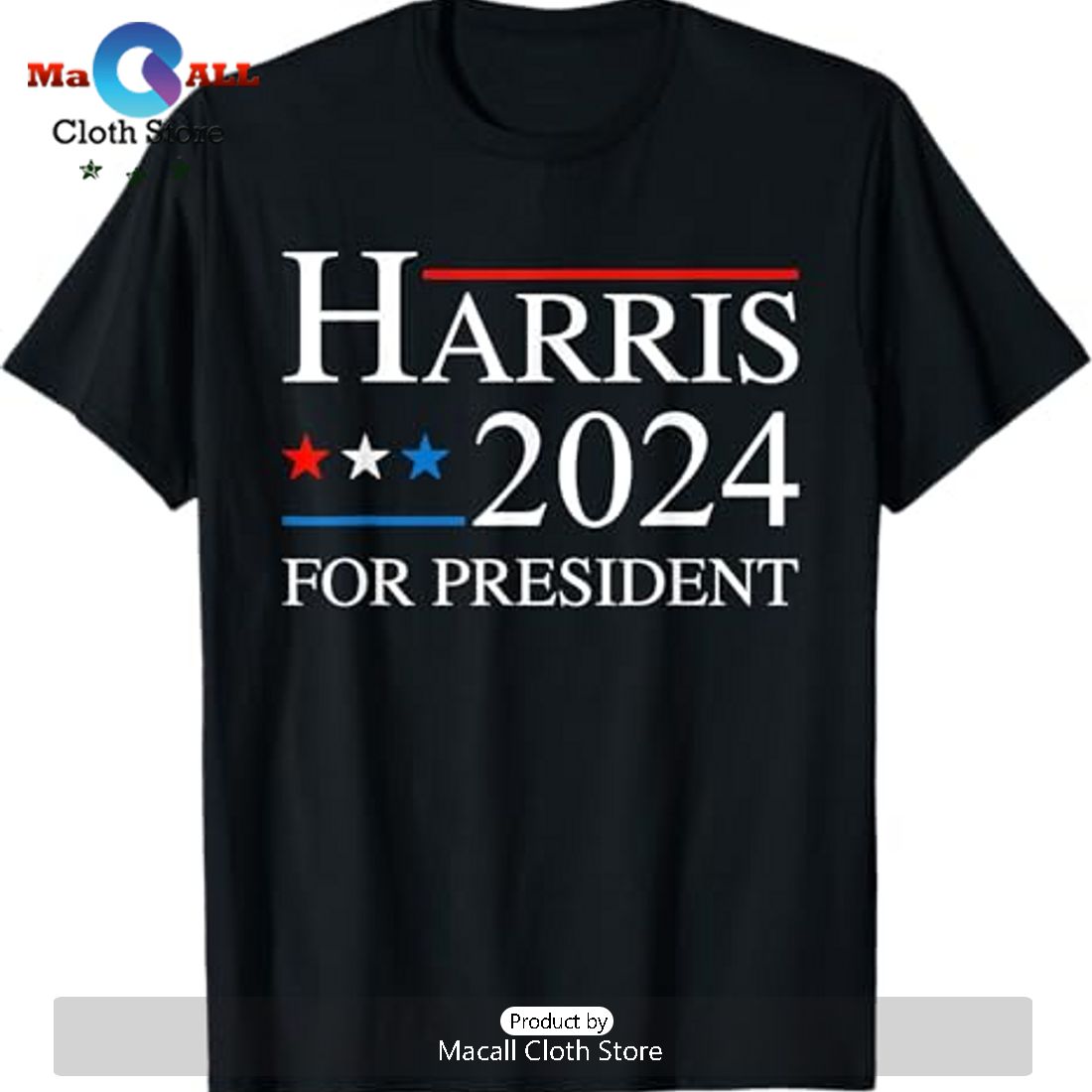 Kamala Harris 2024 For President Election Campaign Graphic Tee