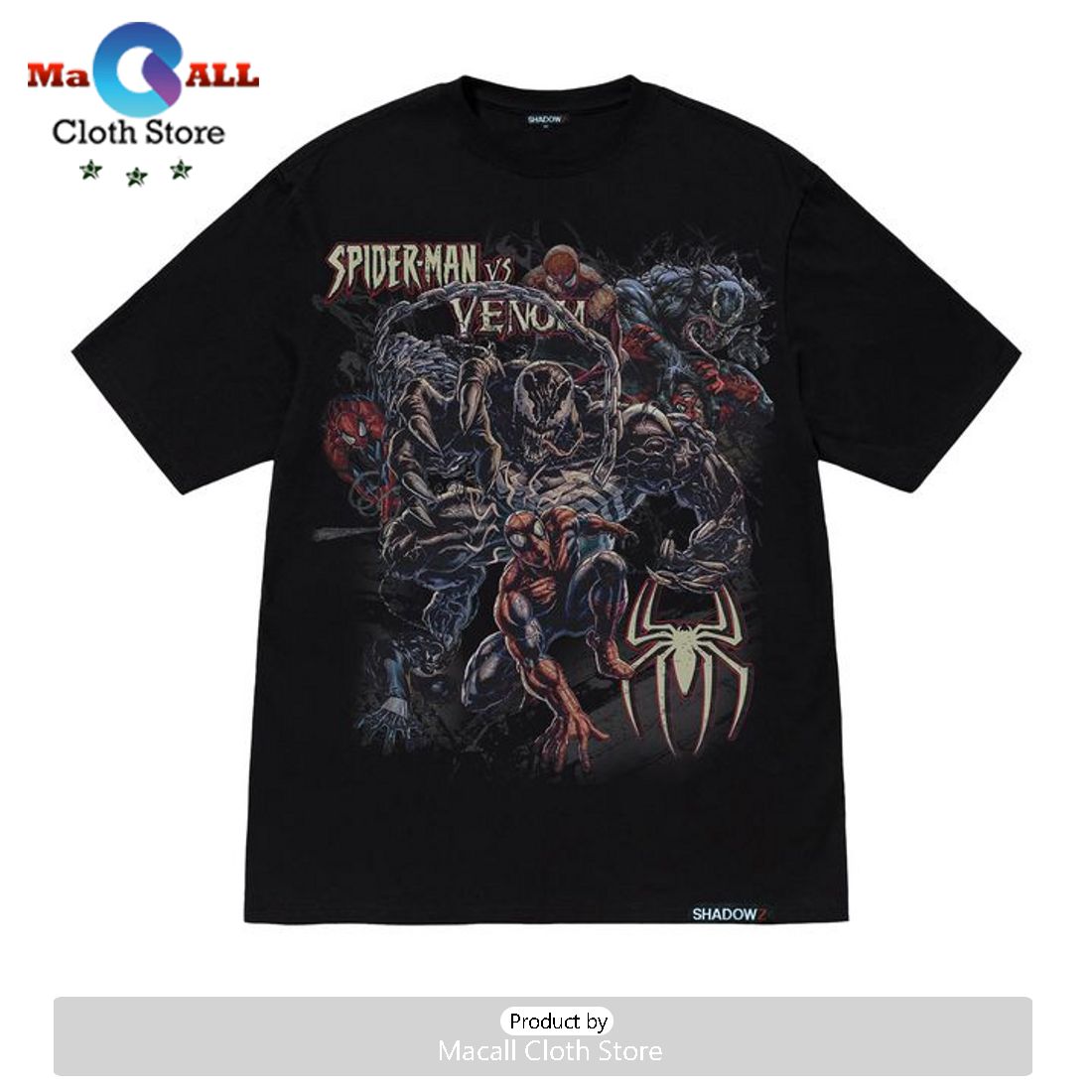 Spiderman and Goku Graphic Tees Graphic Tee